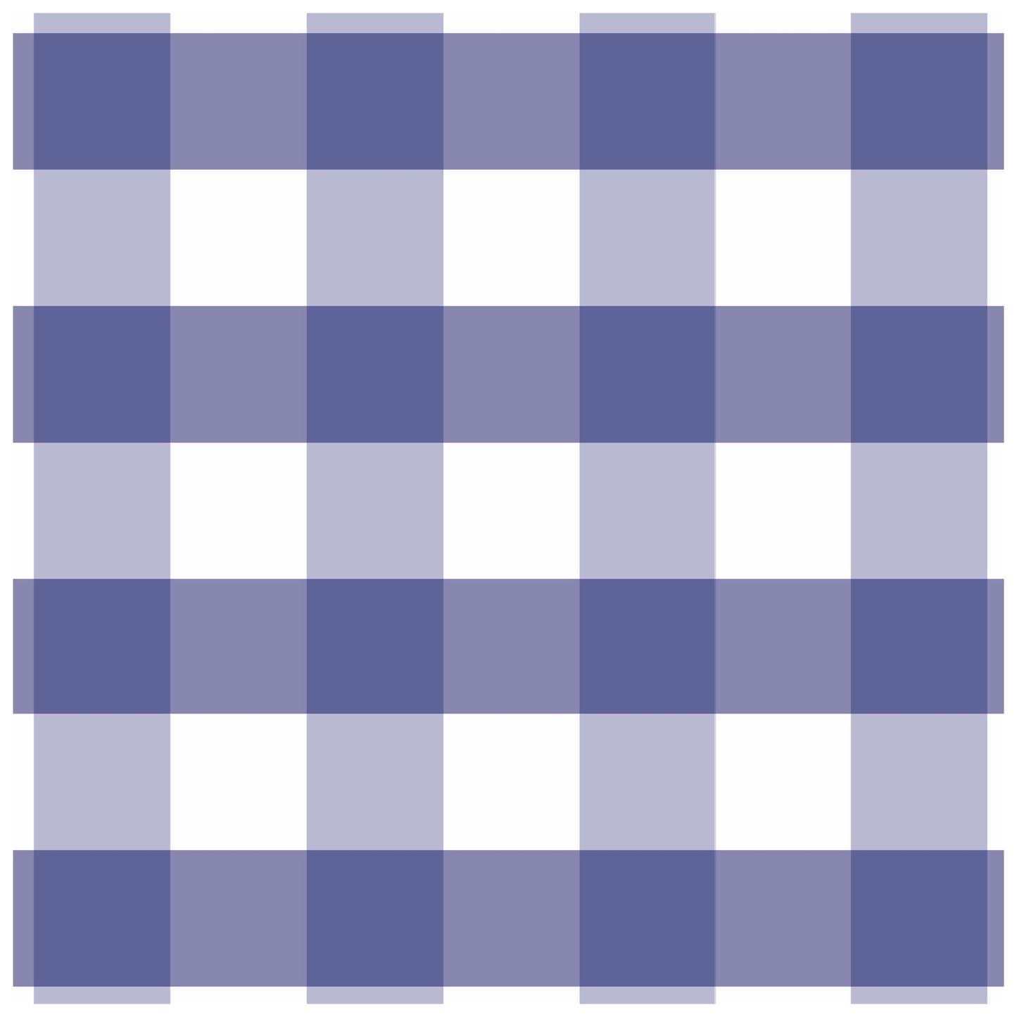 Gingham Blue Charger - (SQUARE)