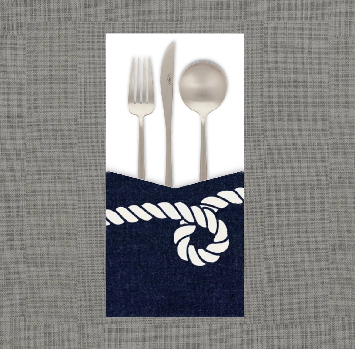 Nautical Mile Navy Cutlery Pouch