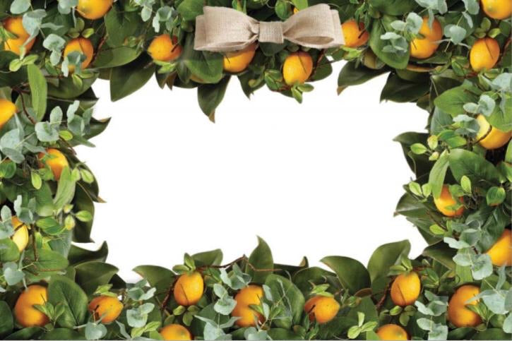 Lemon Wreath - Placemat