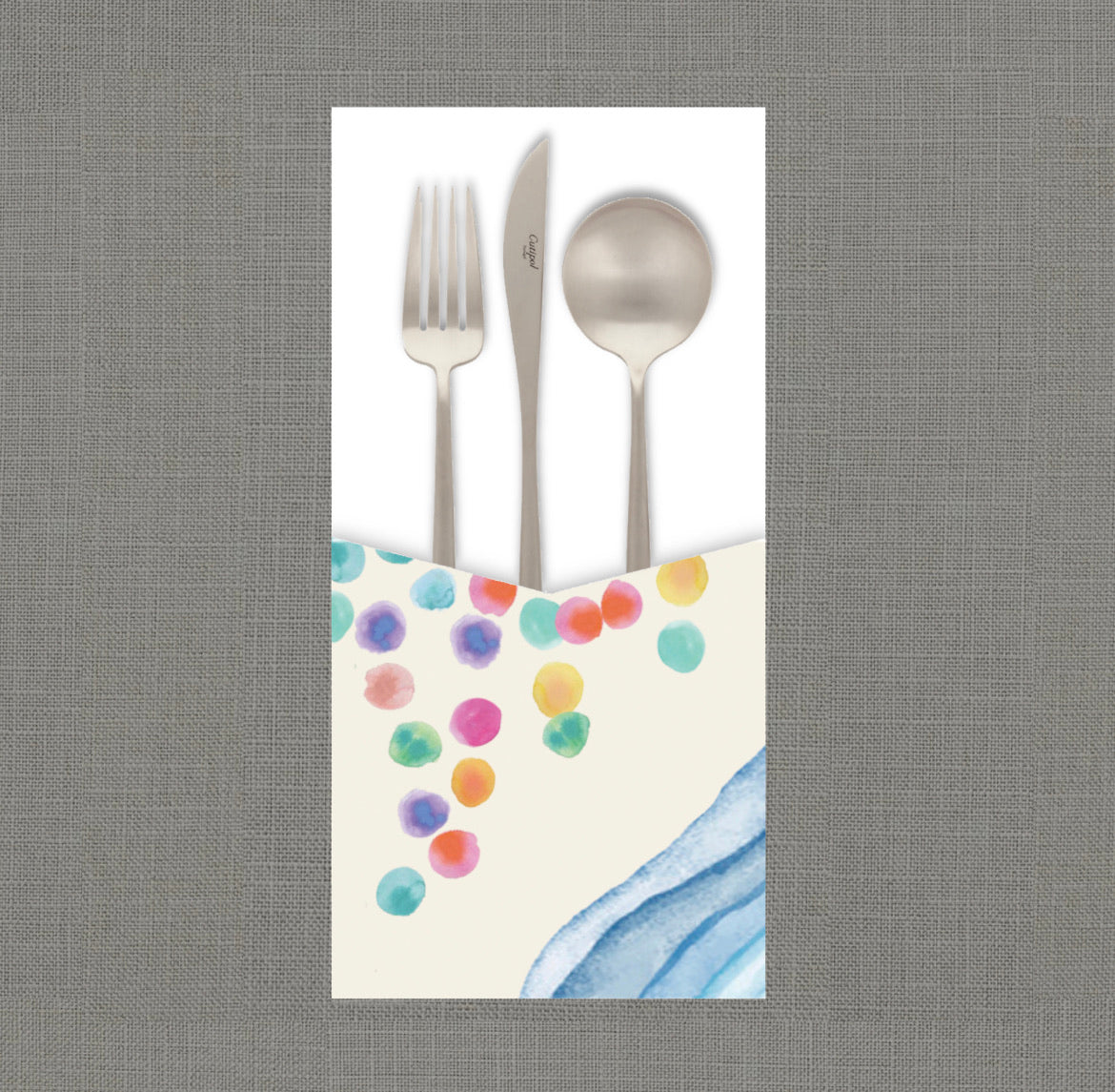 Splitting Sea Cutlery Pouch