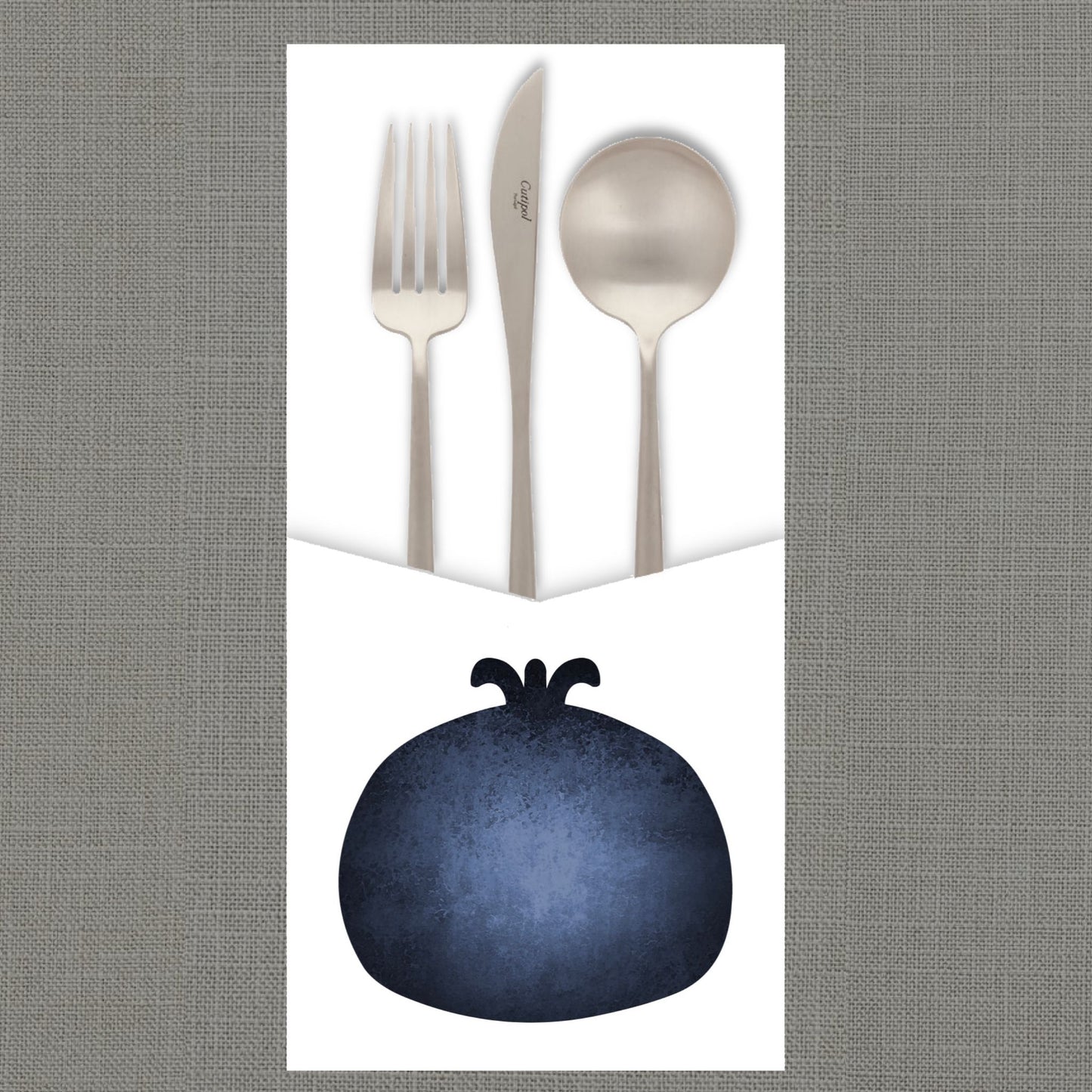 Granata Blue Cutlery Pouch