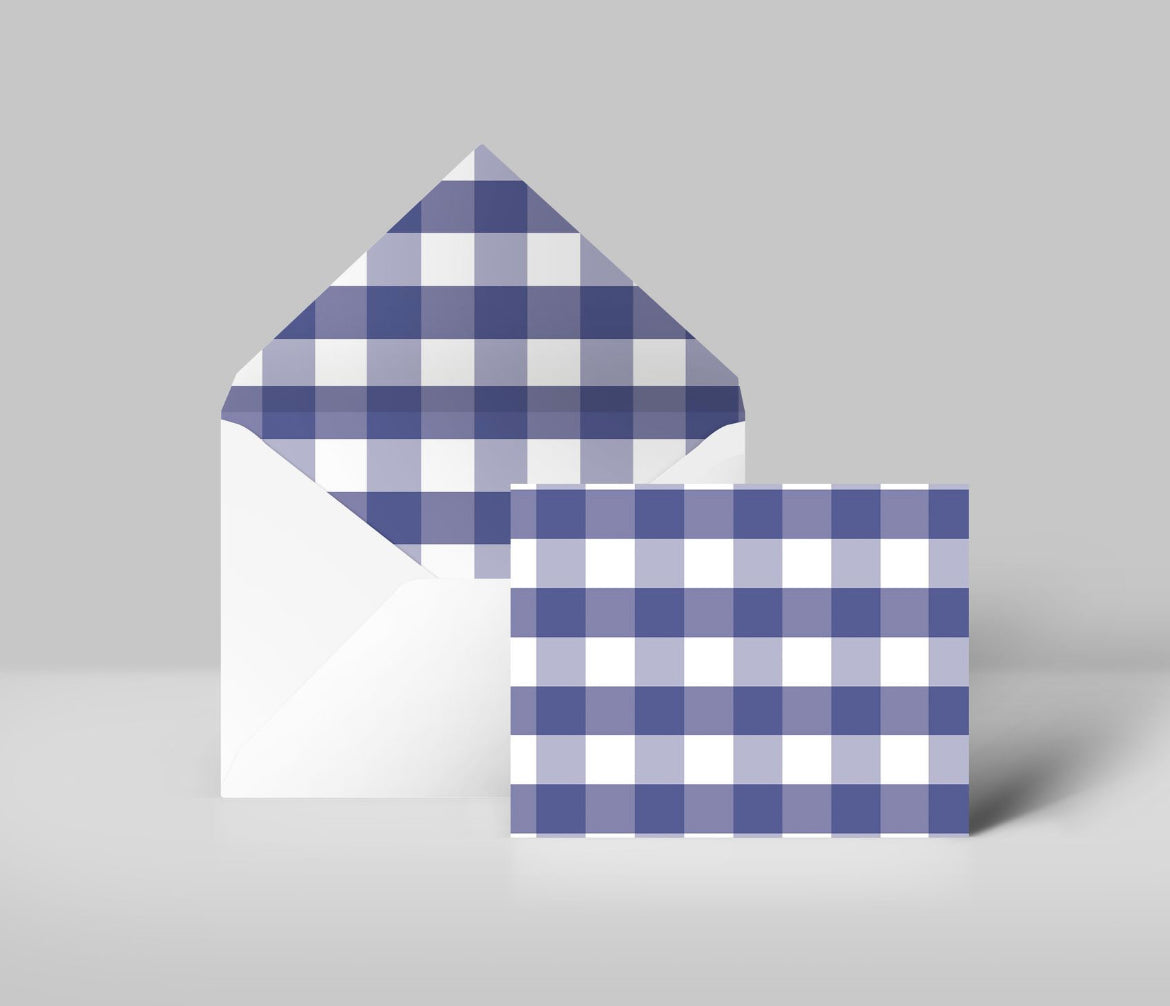 Gingham Blue