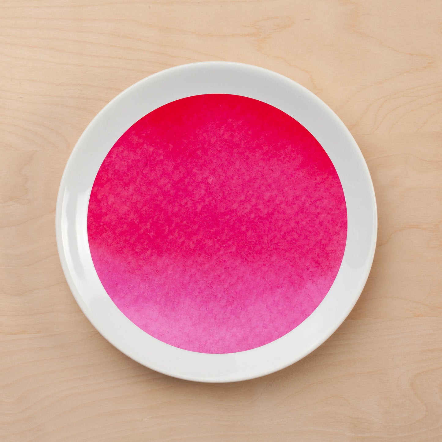 Watercolor Fuchsia Plate Accent