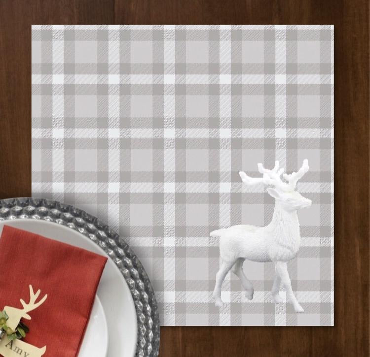 Prancer Plaid Charger - (SQUARE)