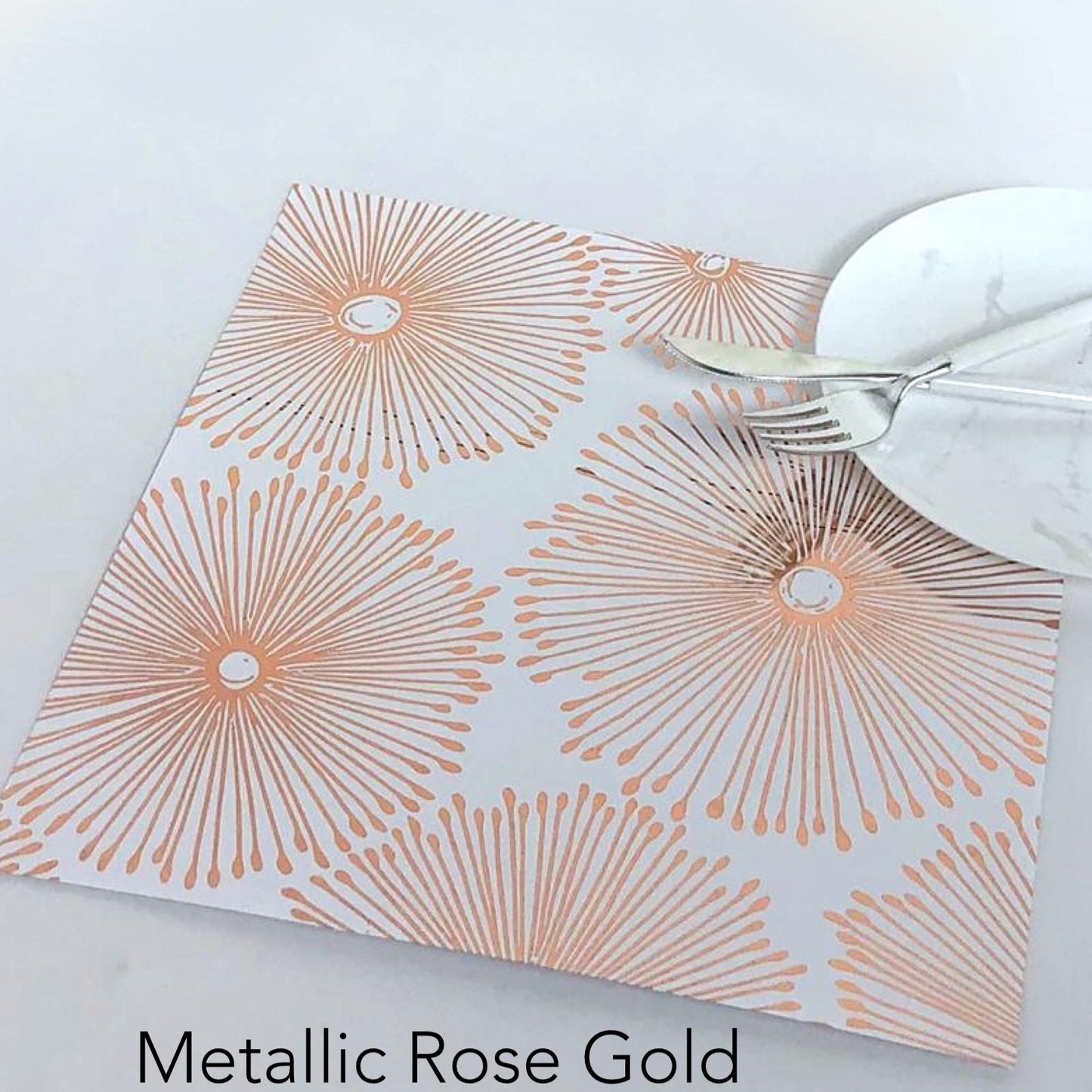 Foil Dandelion - Charger - (SQUARE)