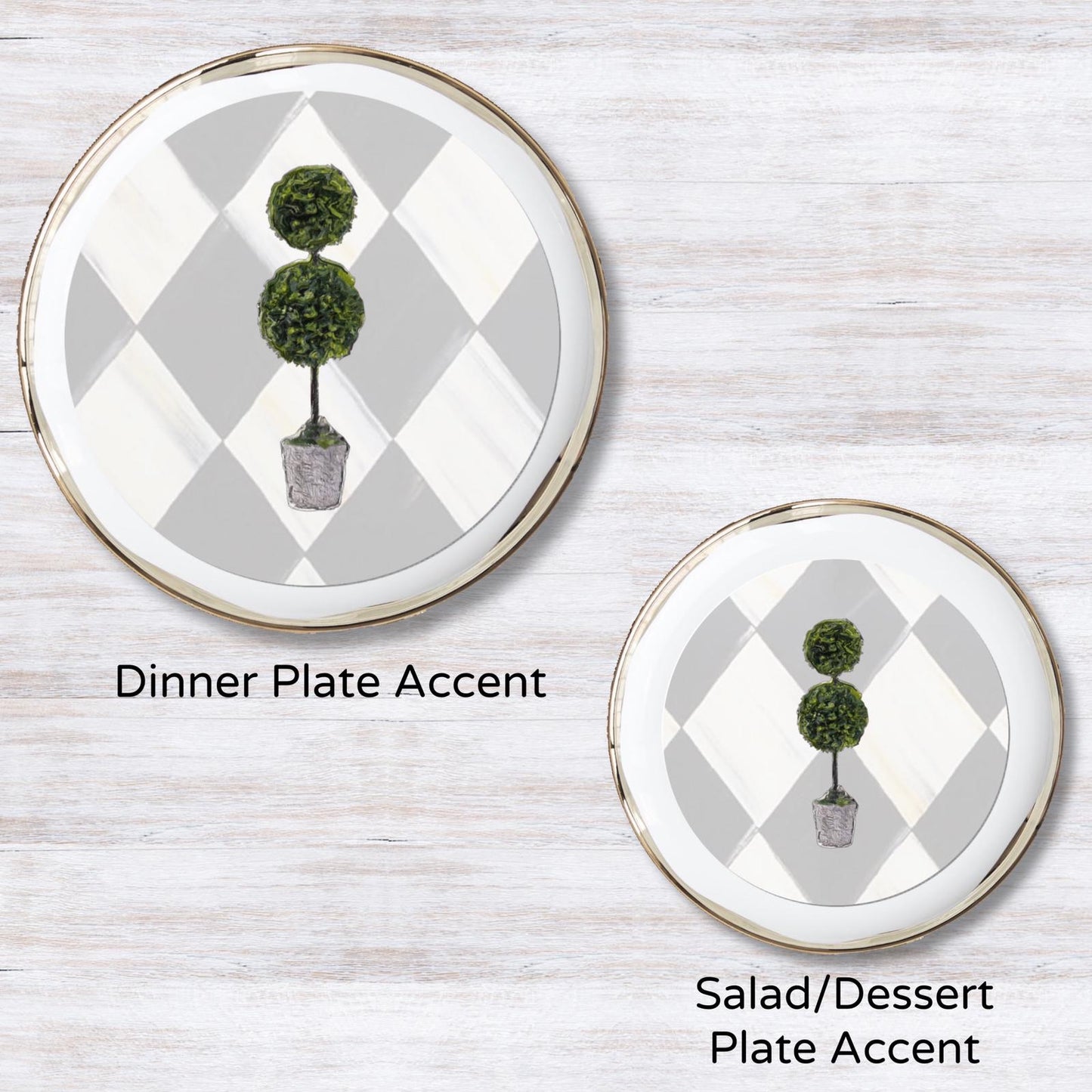 Harlequin Hedge Plate Accent