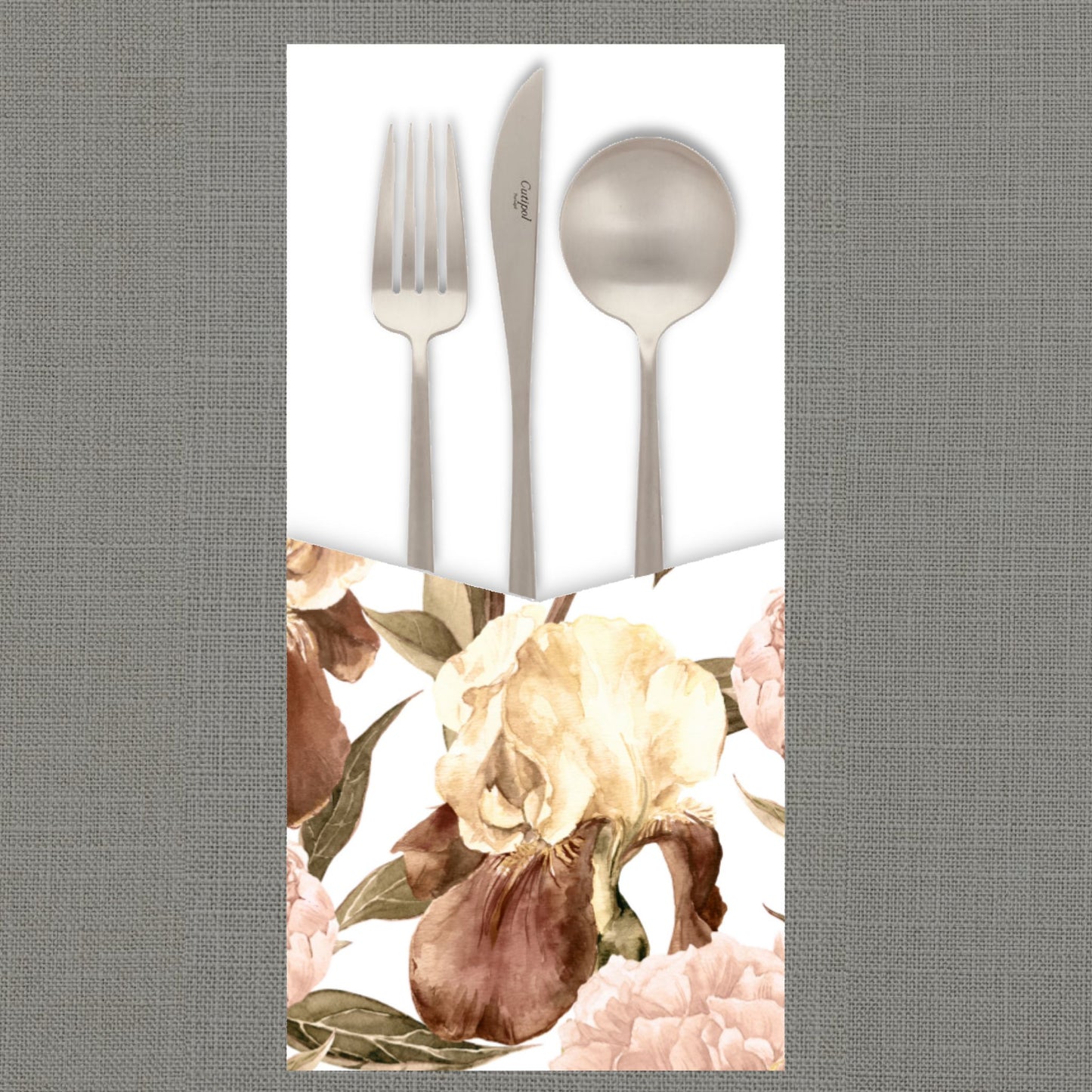 Iris Sepia Cutlery Pouch
