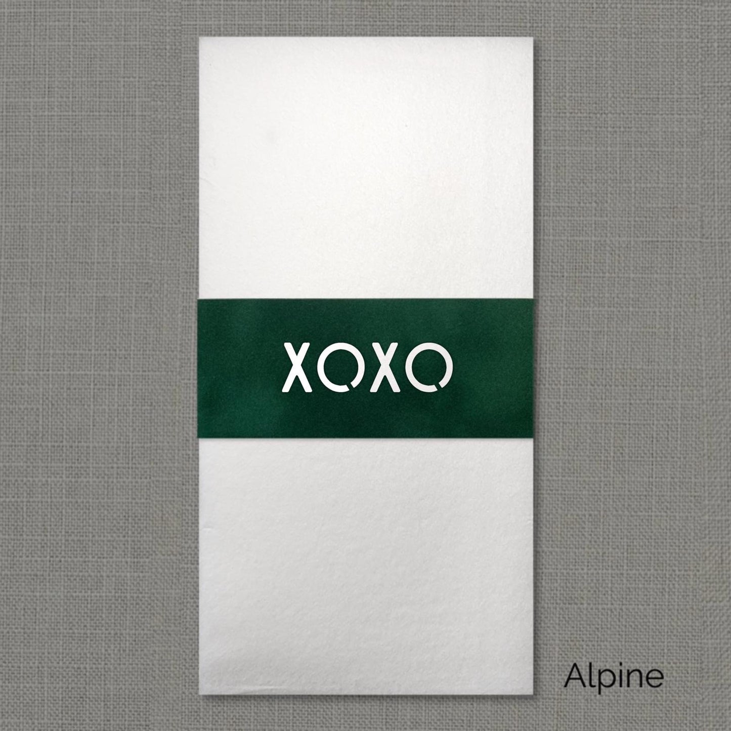 XOXO Velvet Napkin Wrap