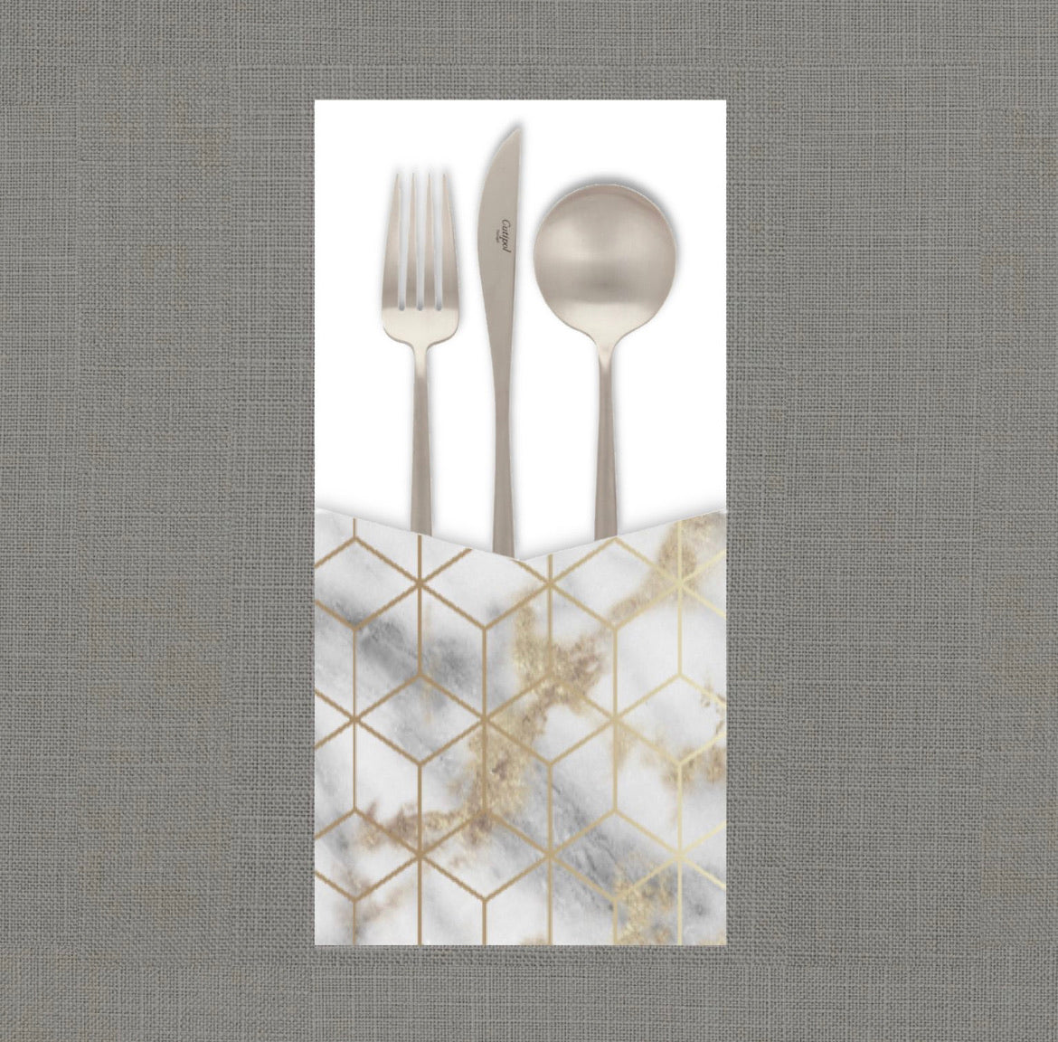 Cararra Gild Cutlery Pouch