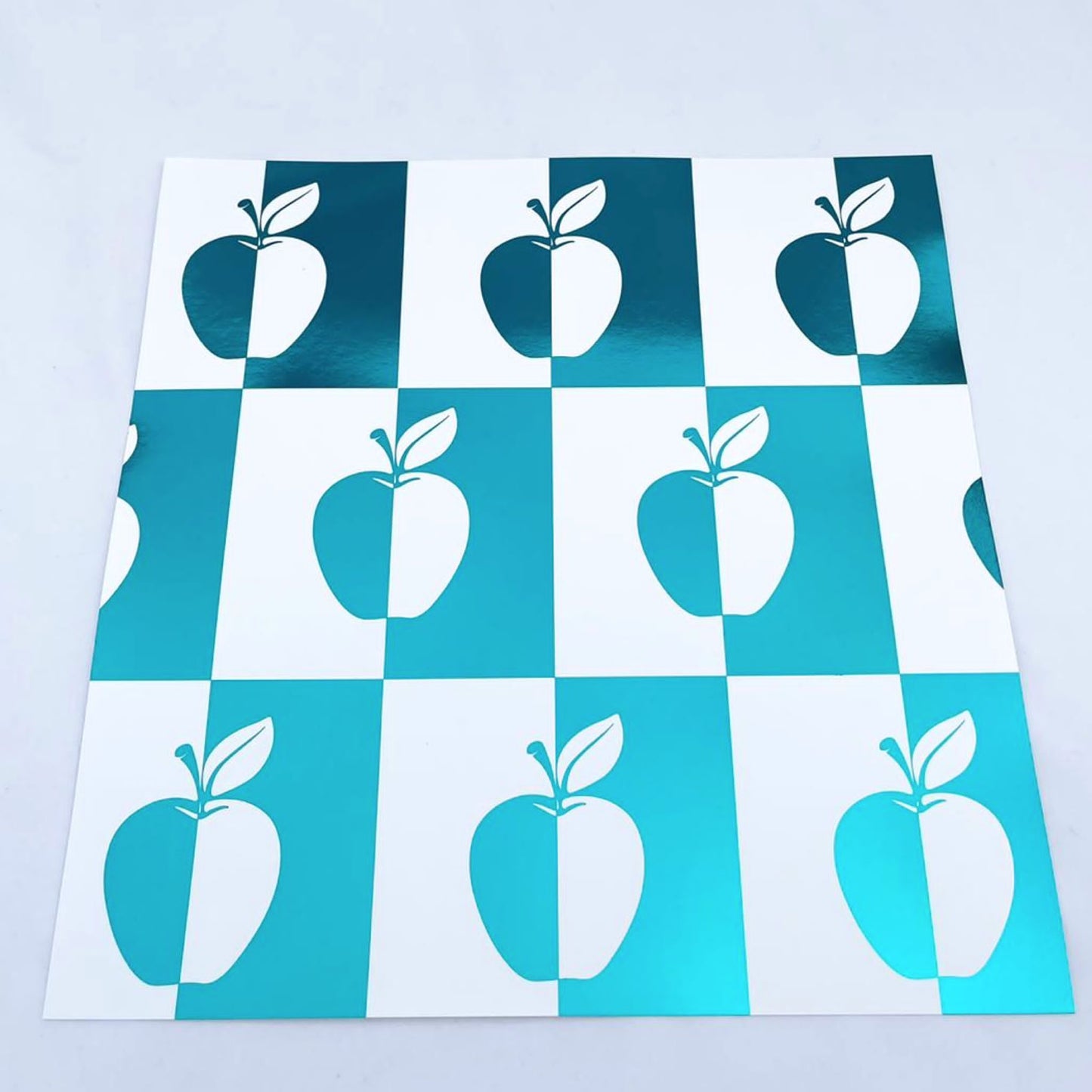 Foil Mondrian Apples - Charger - (SQUARE)
