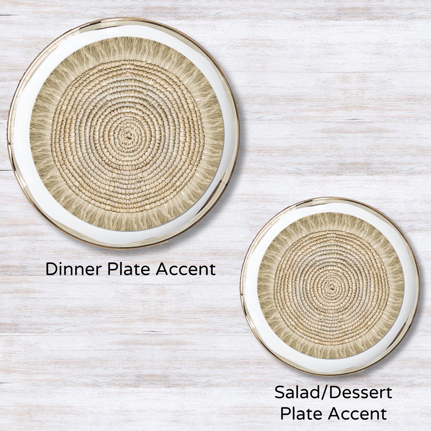 Woven Natural Plate Accent