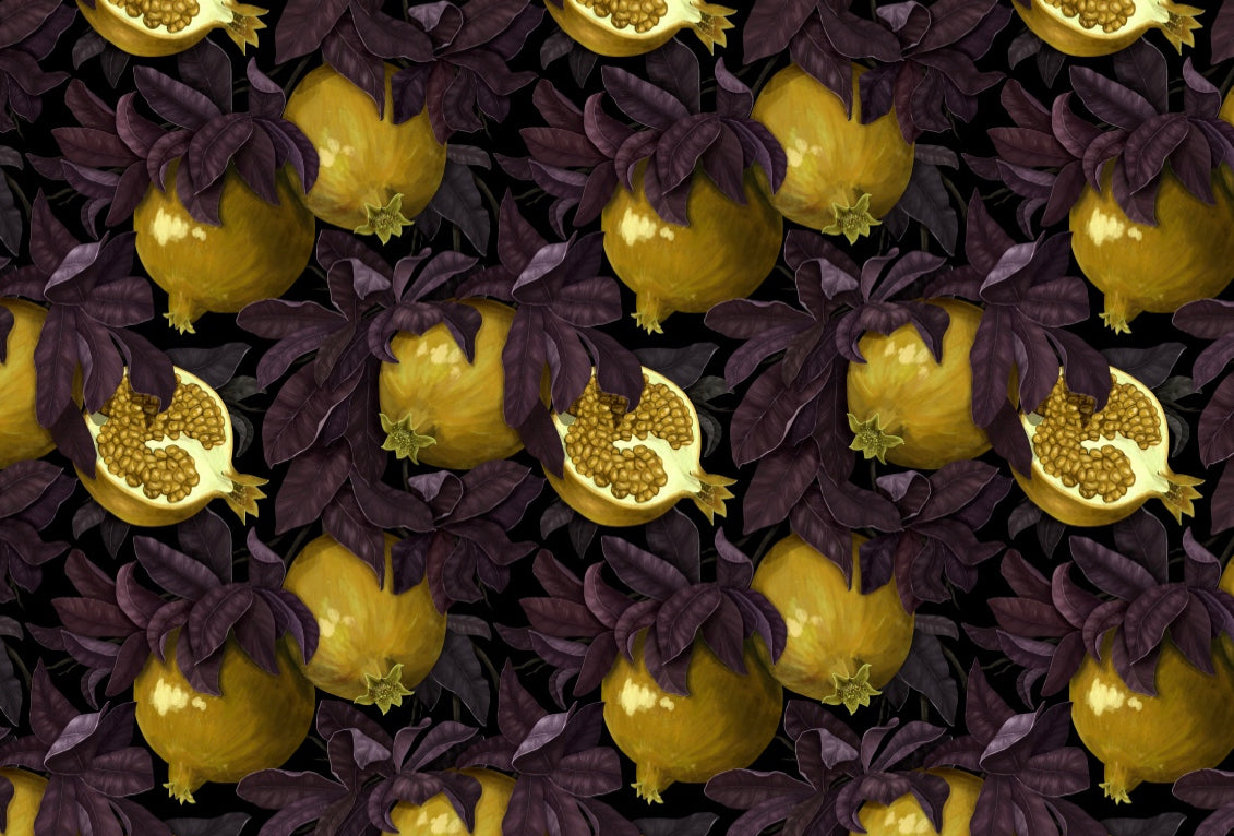 Pomegranate Foliage YELLOW - Placemat