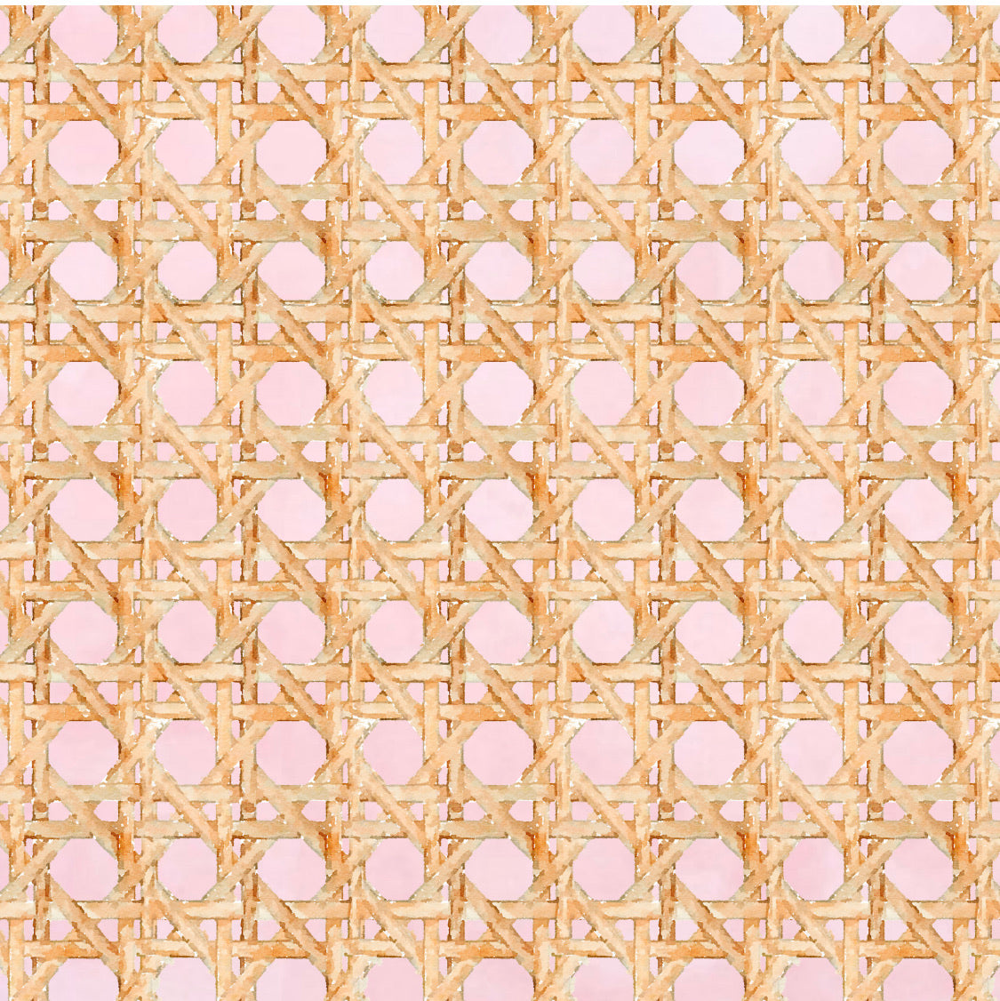 Wicker “PINK” Charger - (SQUARE)