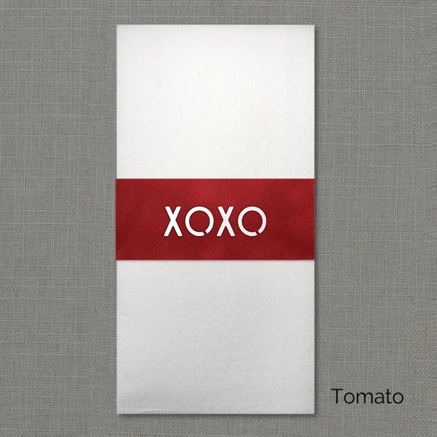XOXO Velvet Napkin Wrap