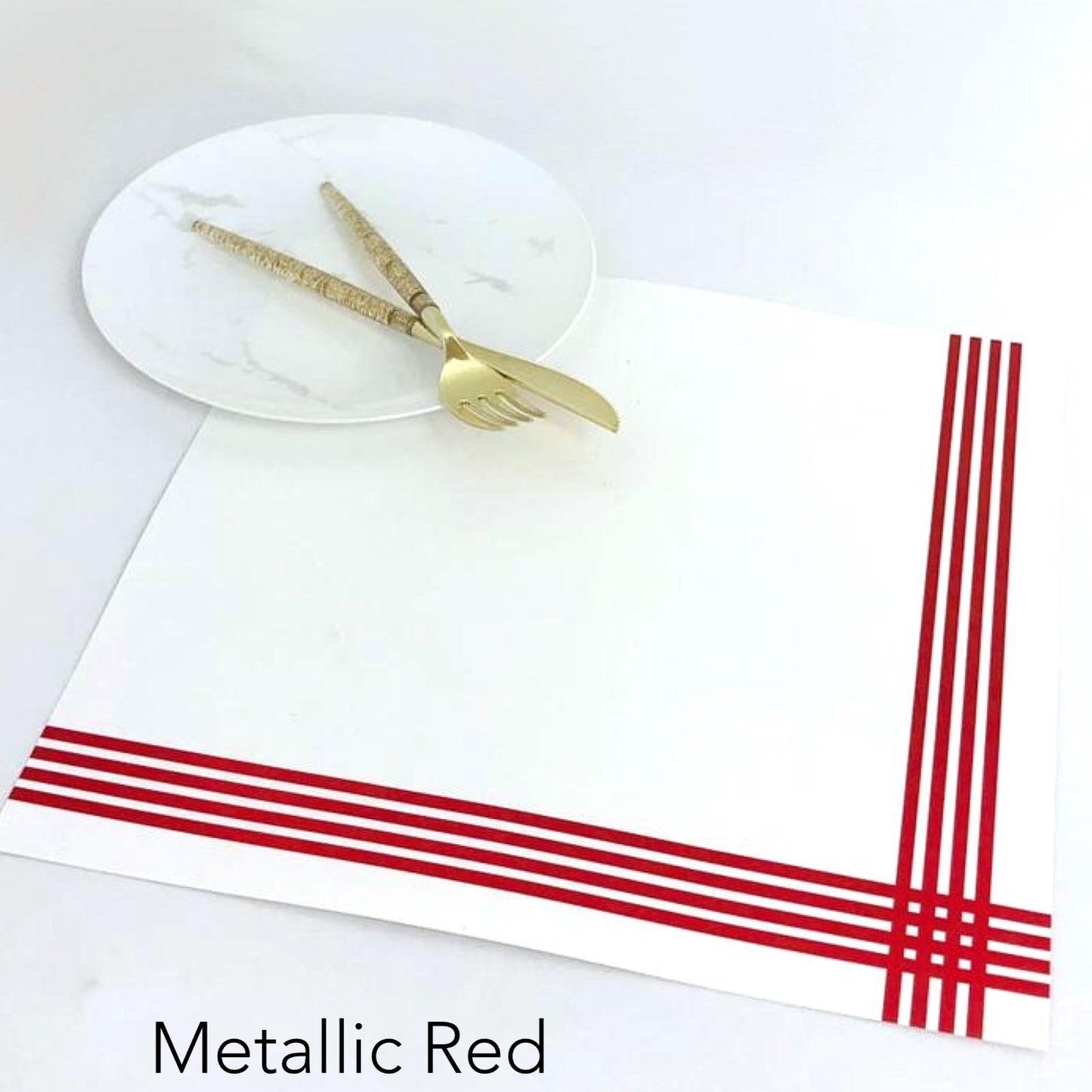 Foil Corner - Charger - (SQUARE)