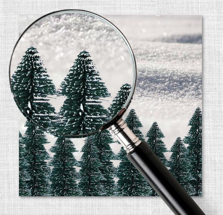 White Christmas Charger - (SQUARE)