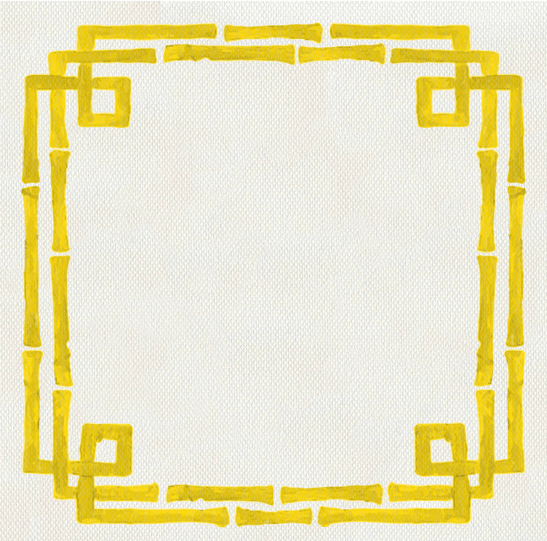 Bamboo Yellow Charger - (SQUARE)