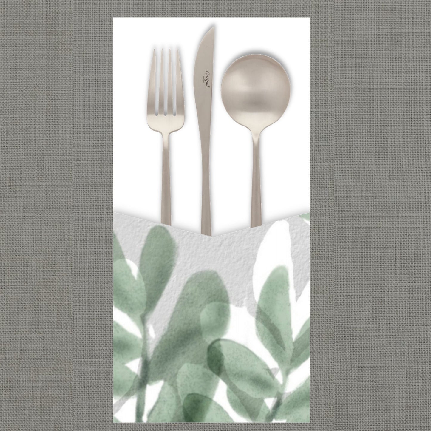 Sage Shadow Cutlery Pouch