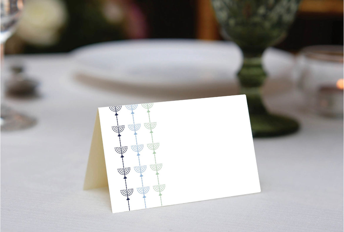 Menorah Place Cards