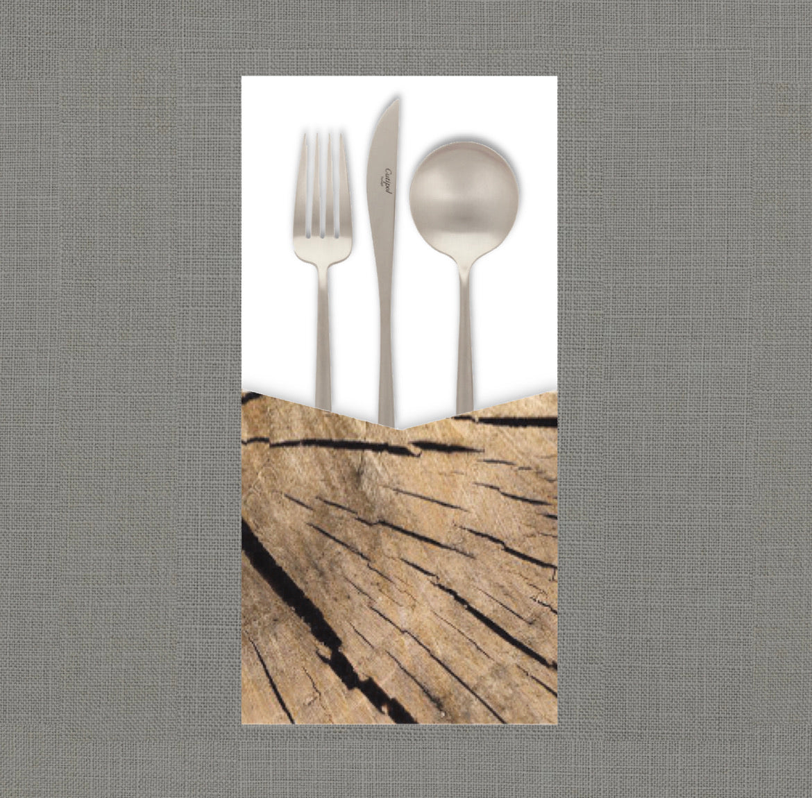 Timber Cutlery Pouch