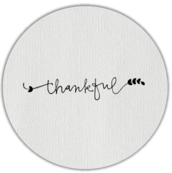 Thankful Black Plate Accent