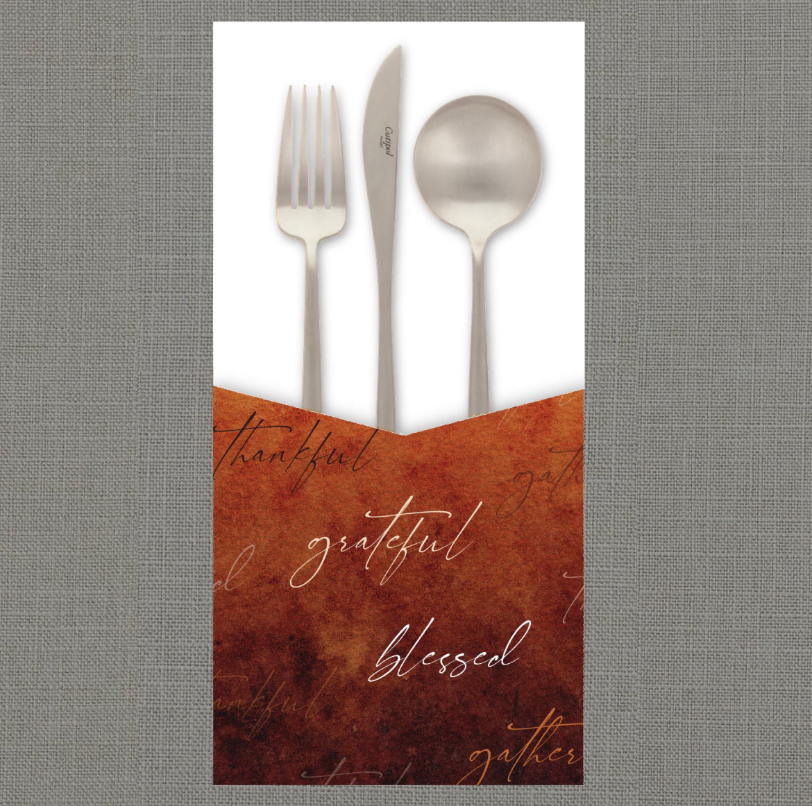 Thankful Rust Cutlery Pouch