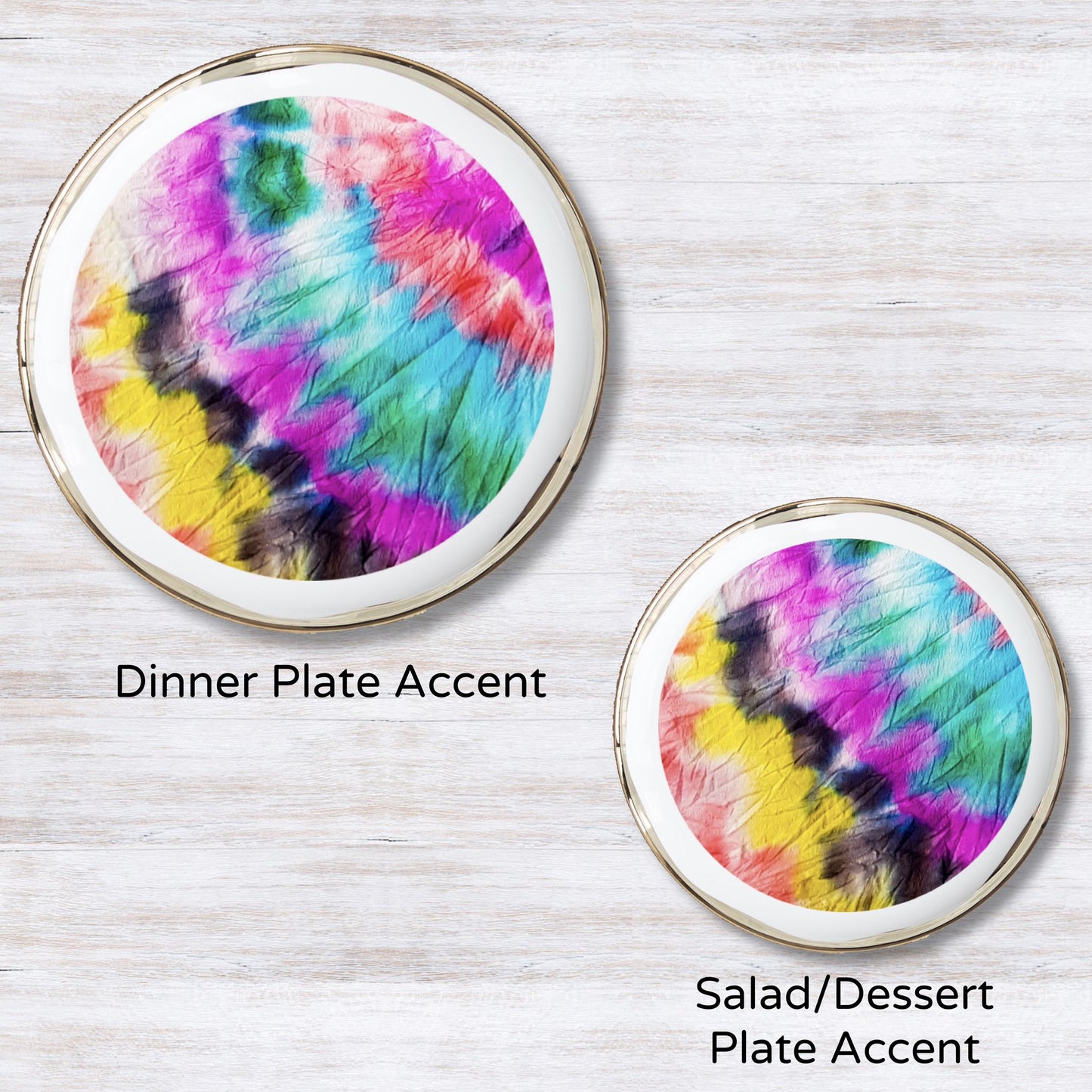 Vivid Shibori Plate Accent
