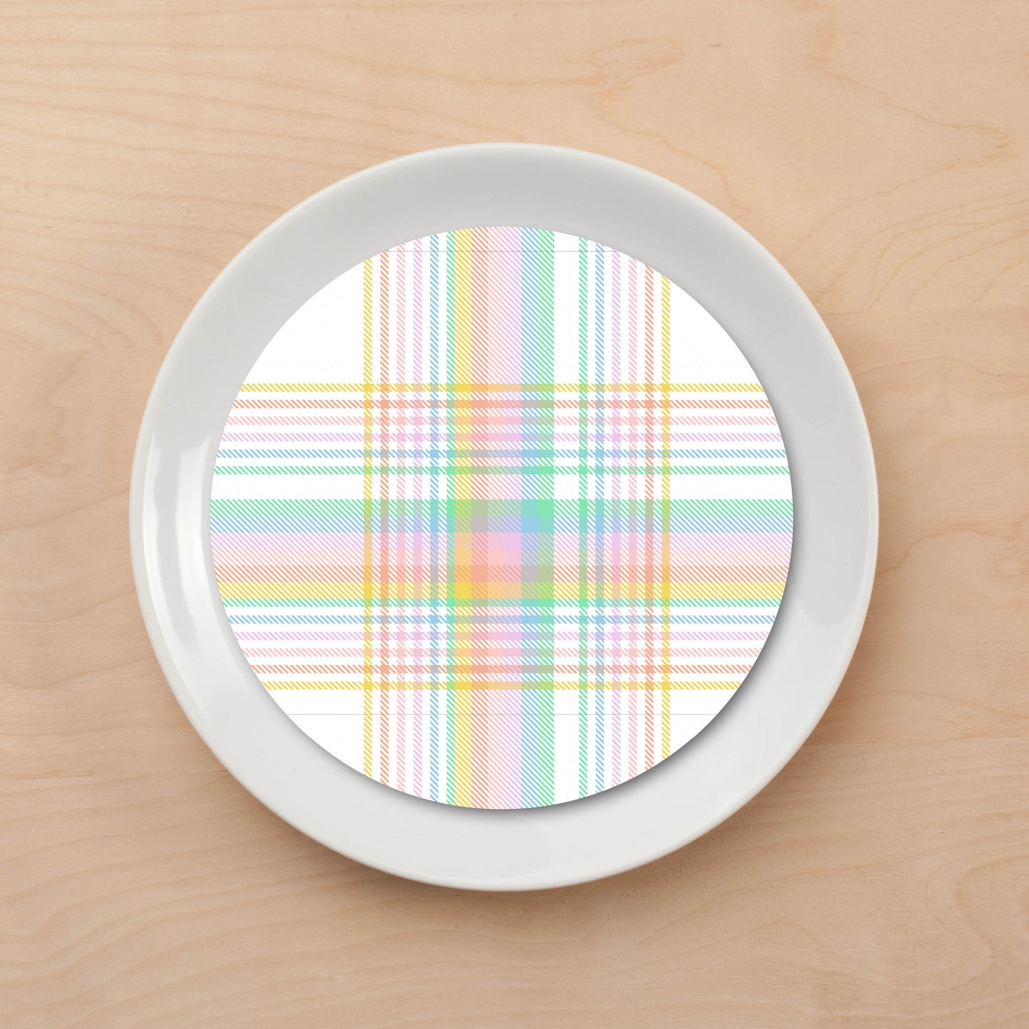 Plaid Plate Accent