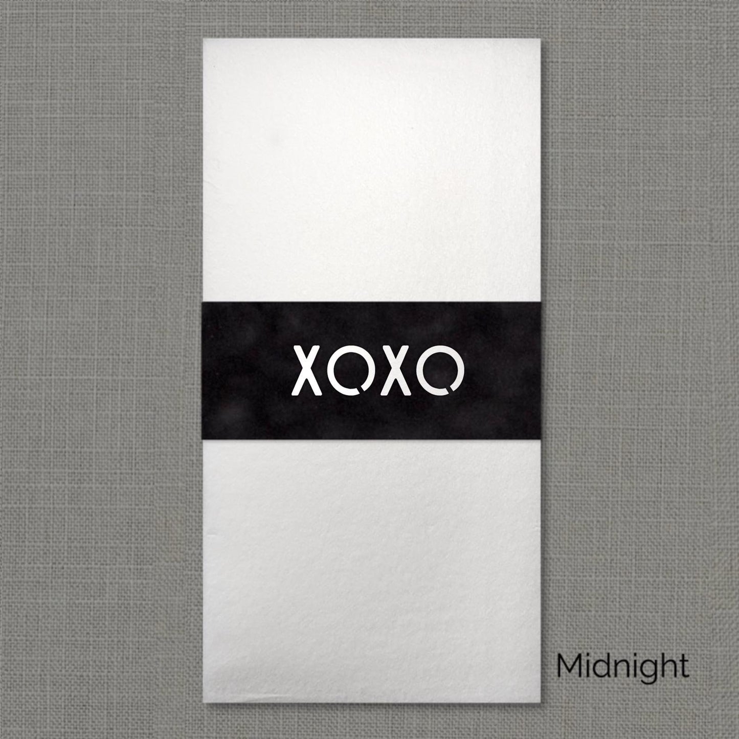 XOXO Velvet Napkin Wrap