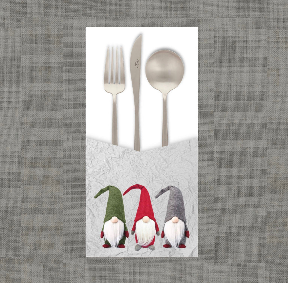 Merry Gnomes Cutlery Pouch