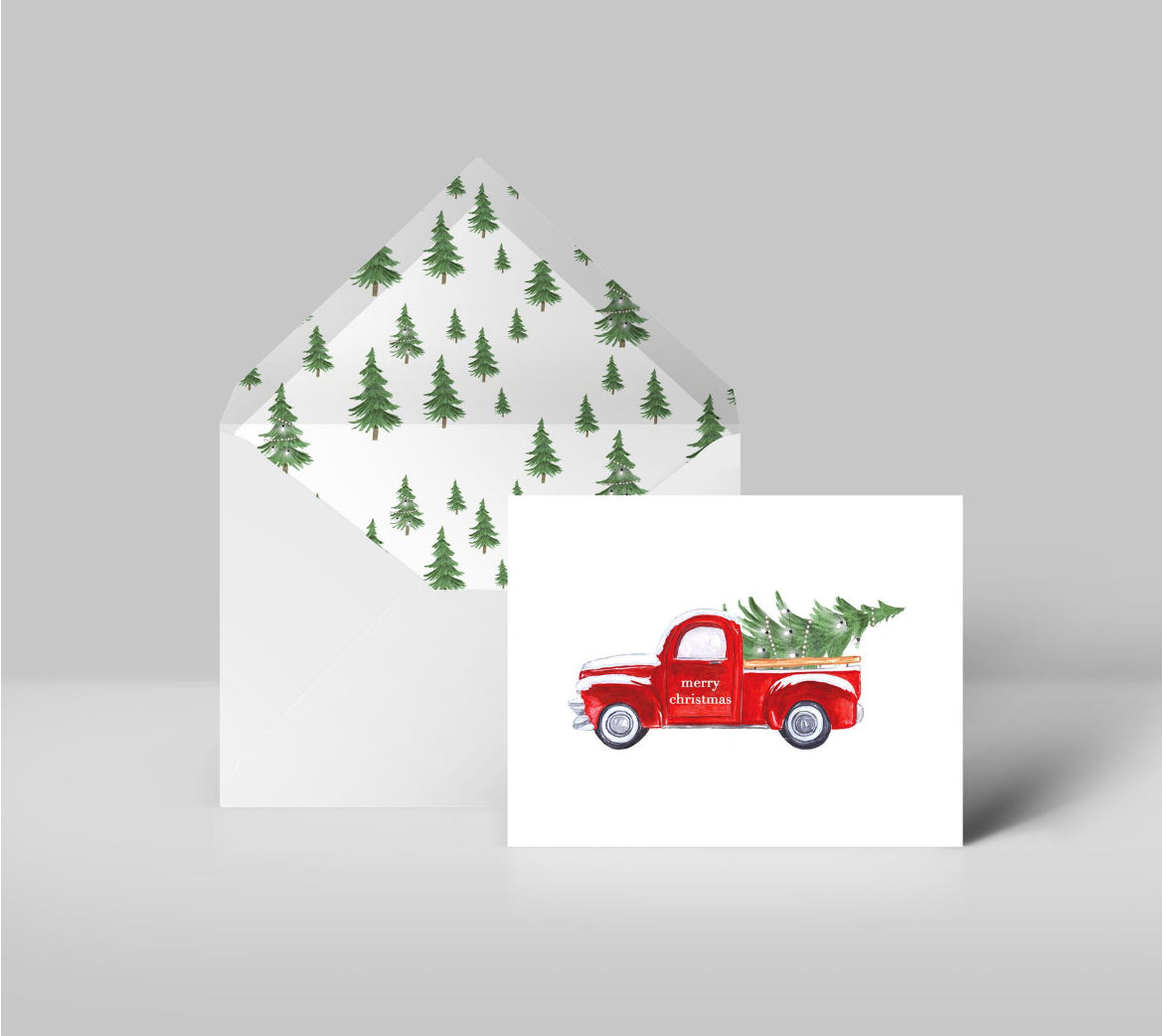 Red Christmas Truck