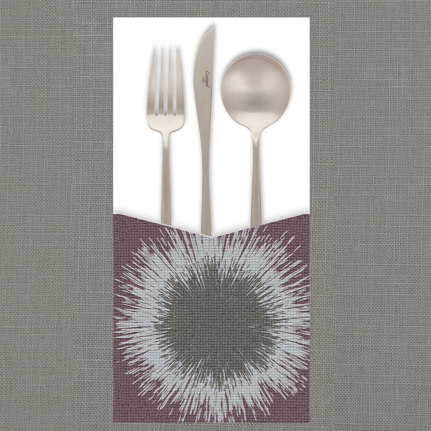Burst Mauve Cutlery Pouch