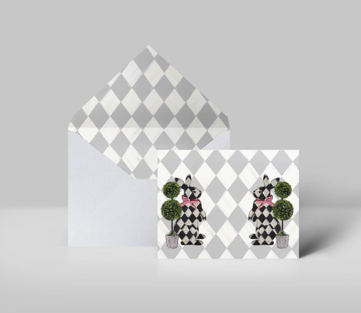 Harlequin Hedge - Greeting Cards