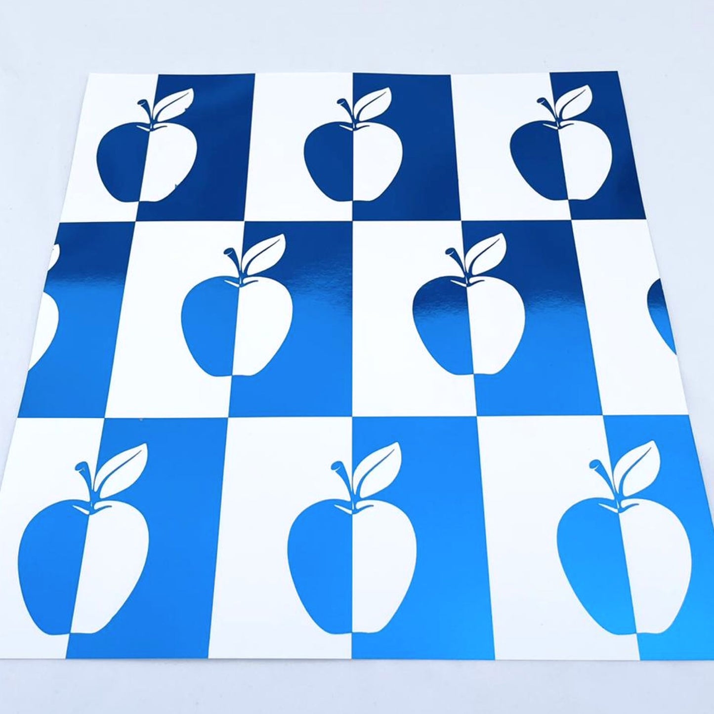 Foil Mondrian Apples - Charger - (SQUARE)