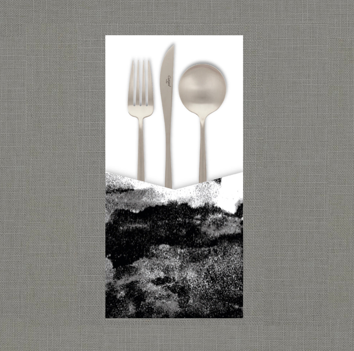 Swirl Black Cutlery Pouch