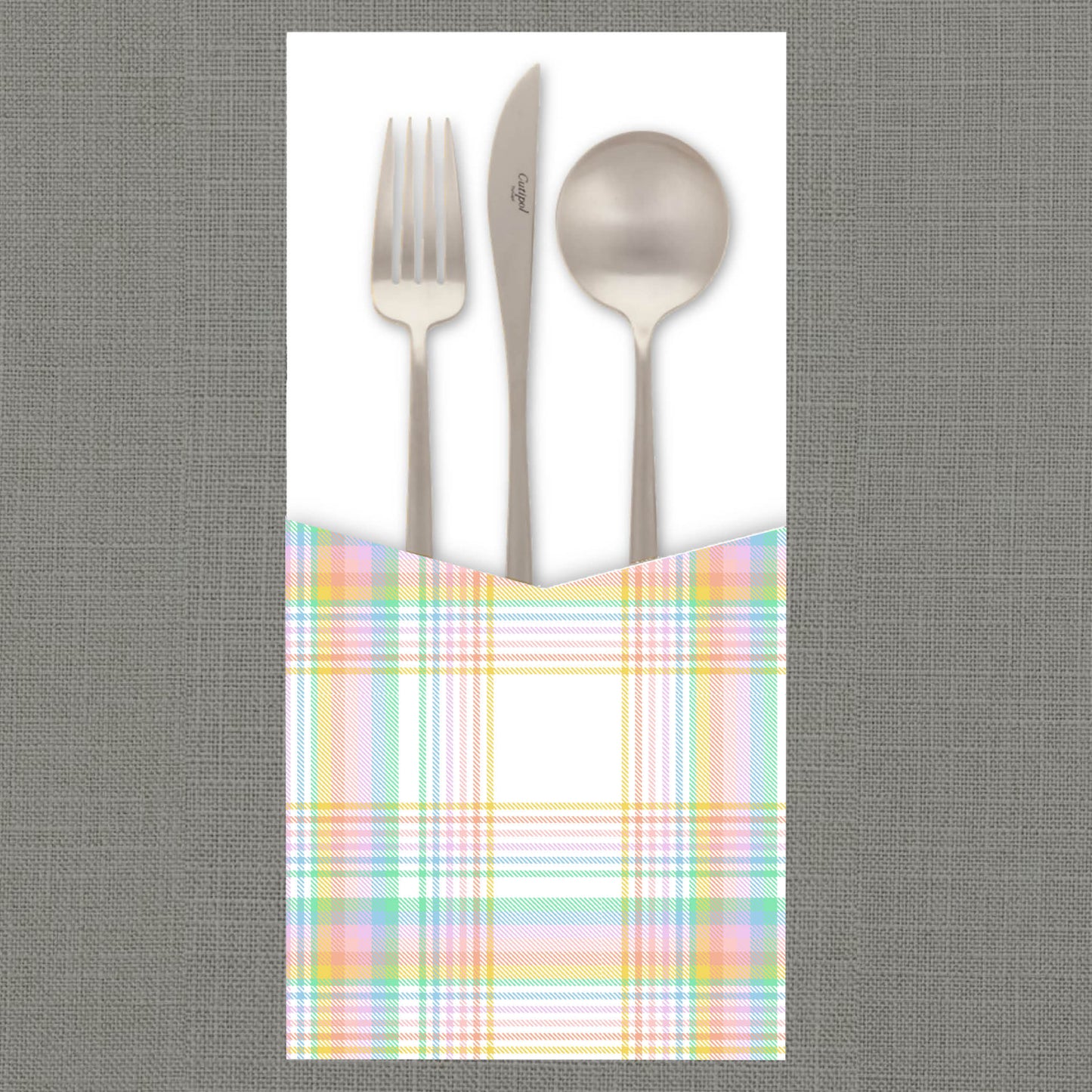 Plaid Cutlery Pouch