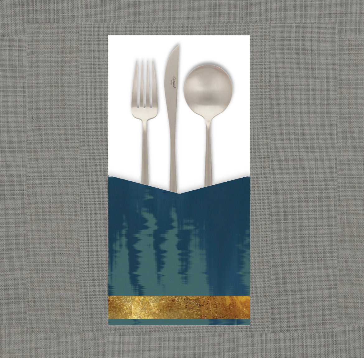 Danke 24K Cerulean Cutlery Pouch