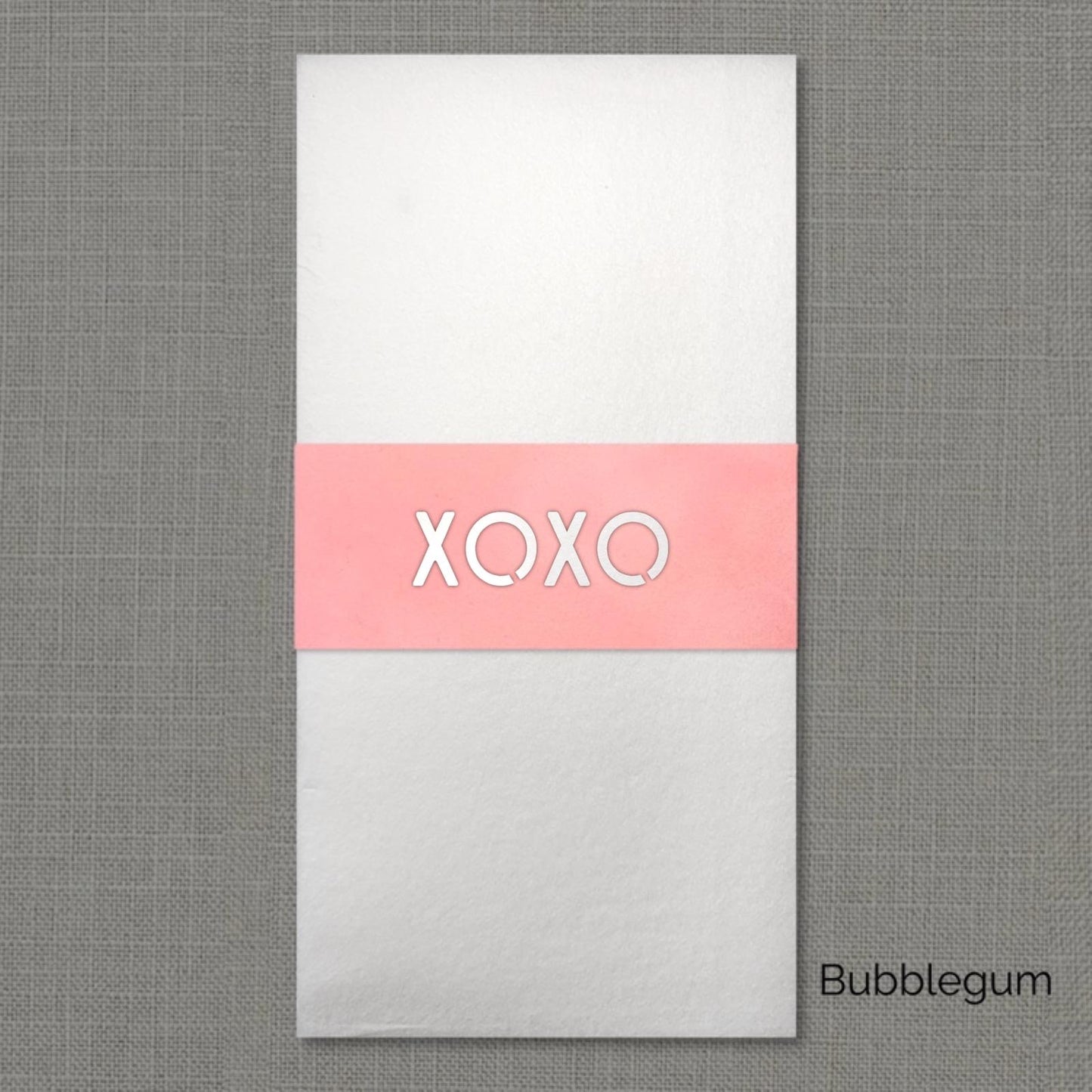 XOXO Velvet Napkin Wrap