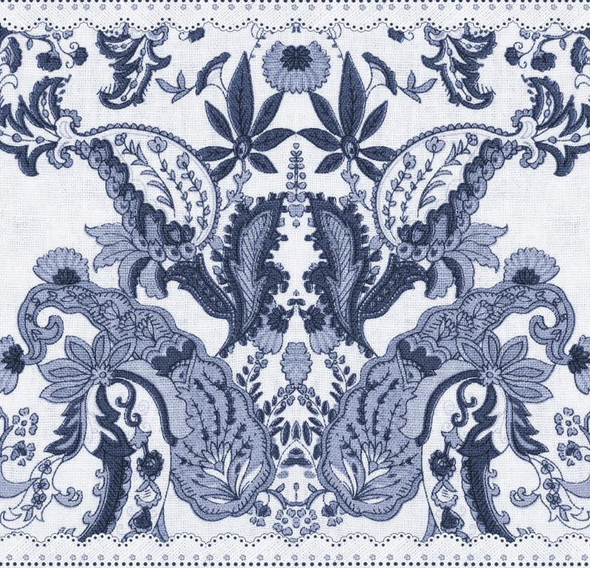 Parisian Paisley Charger - (SQUARE)