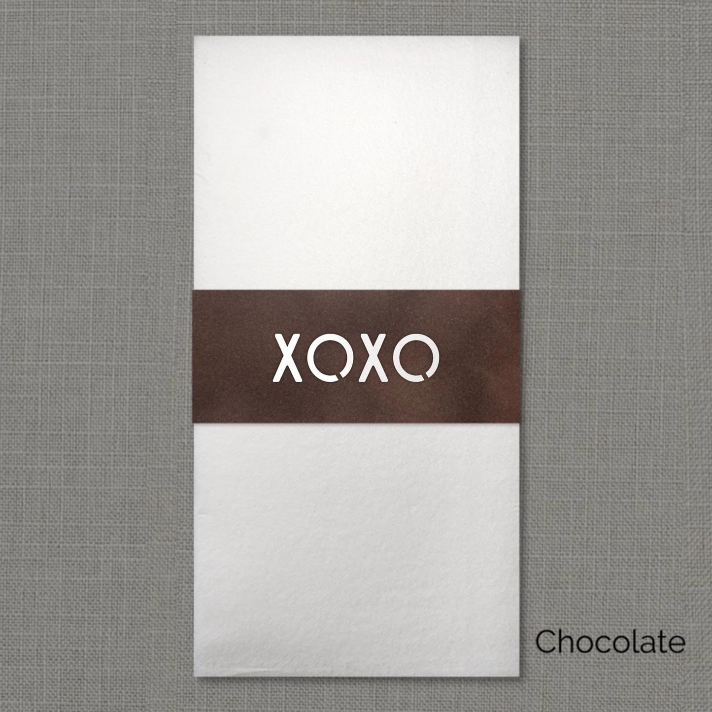 XOXO Velvet Napkin Wrap