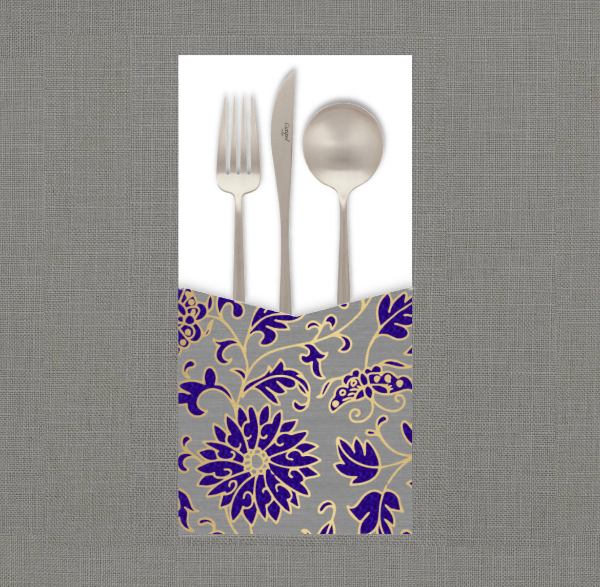 Dahlia Medallion Cutlery Pouch