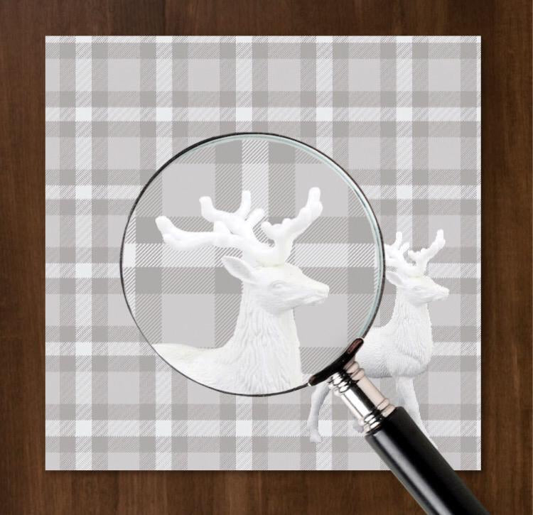 Prancer Plaid Charger - (SQUARE)