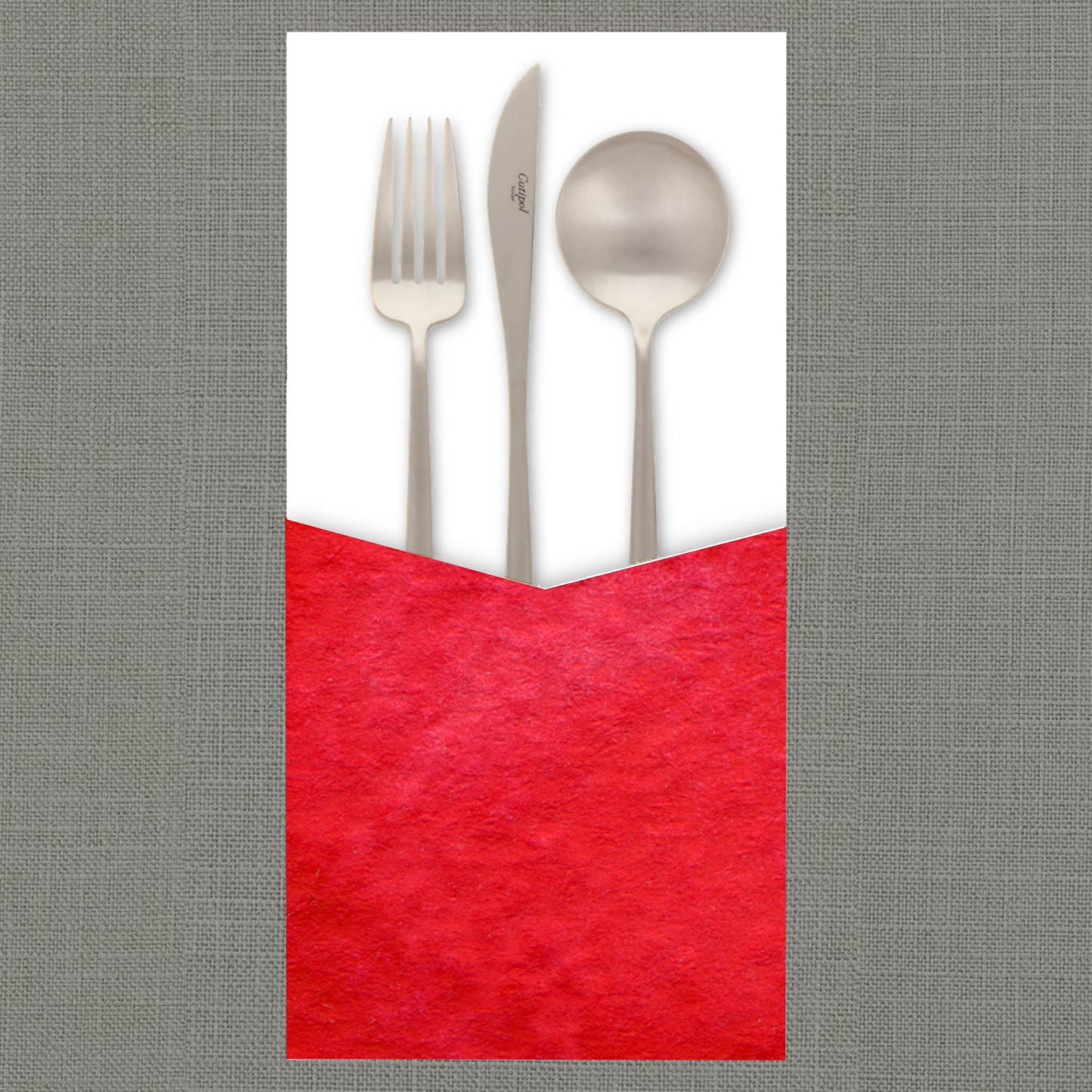 Watercolor Scarlet Cutlery Pouch