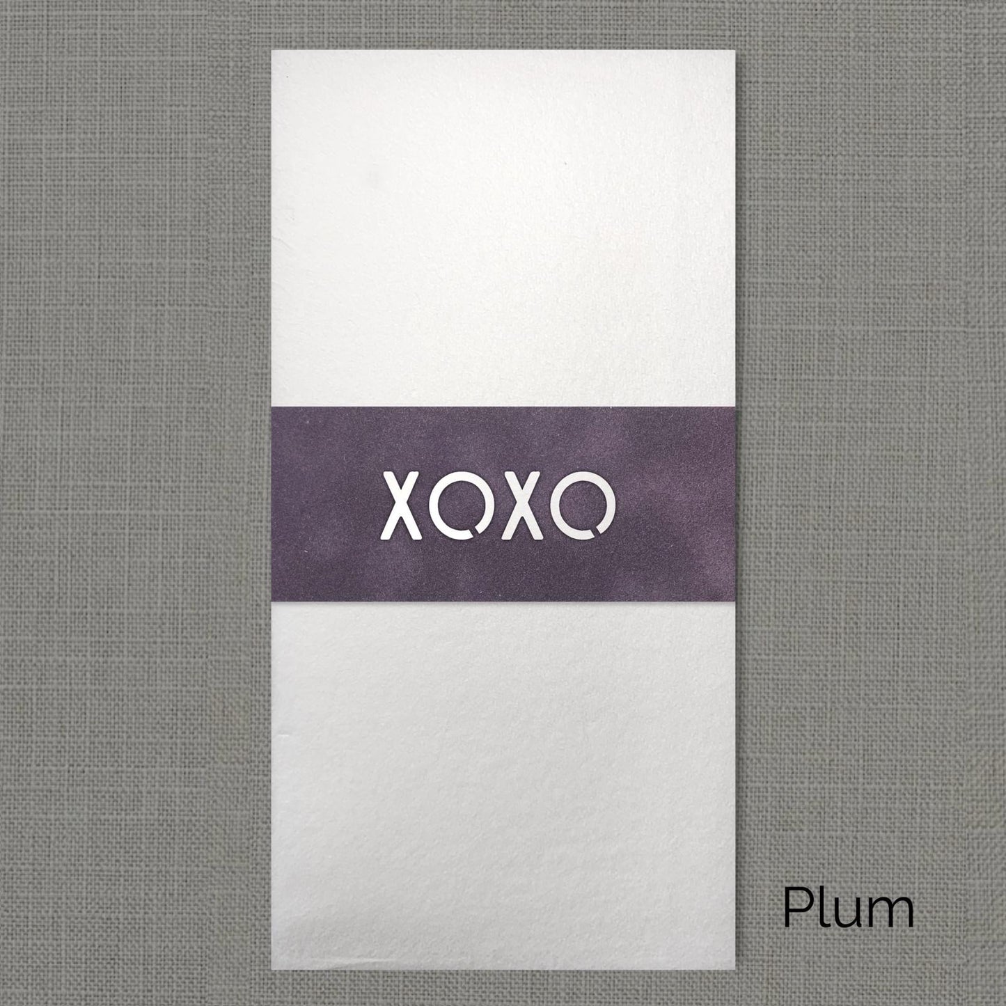 XOXO Velvet Napkin Wrap