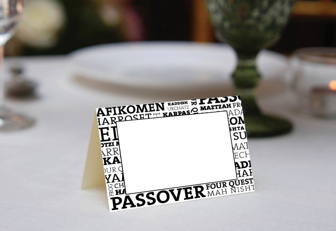 Passover Print Place Cards