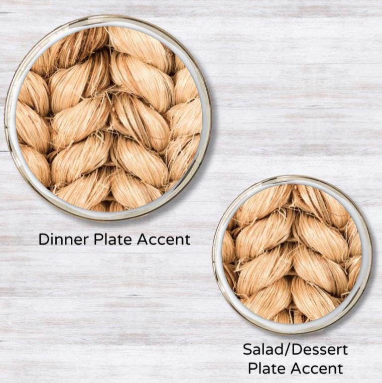 Fiber Weave Plate Accent