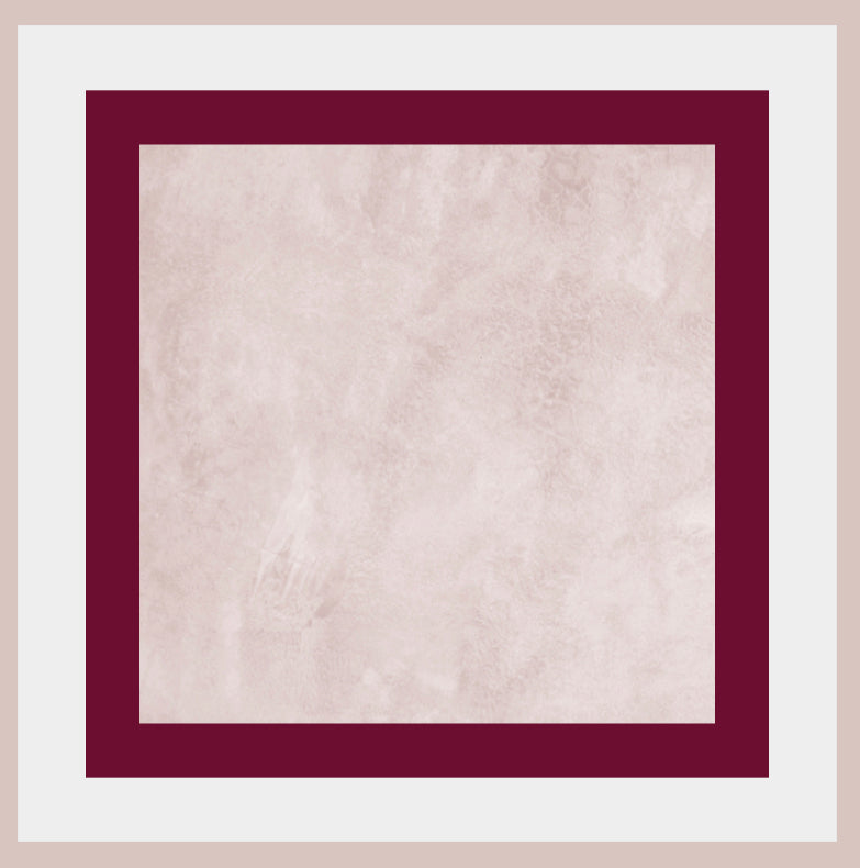 Watercolor Border Pink - Charger - (SQUARE)