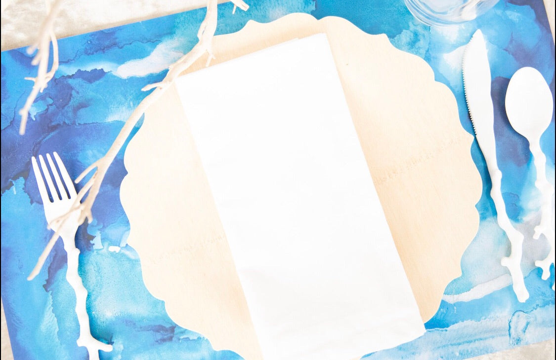 Swirl Blue - Placemat