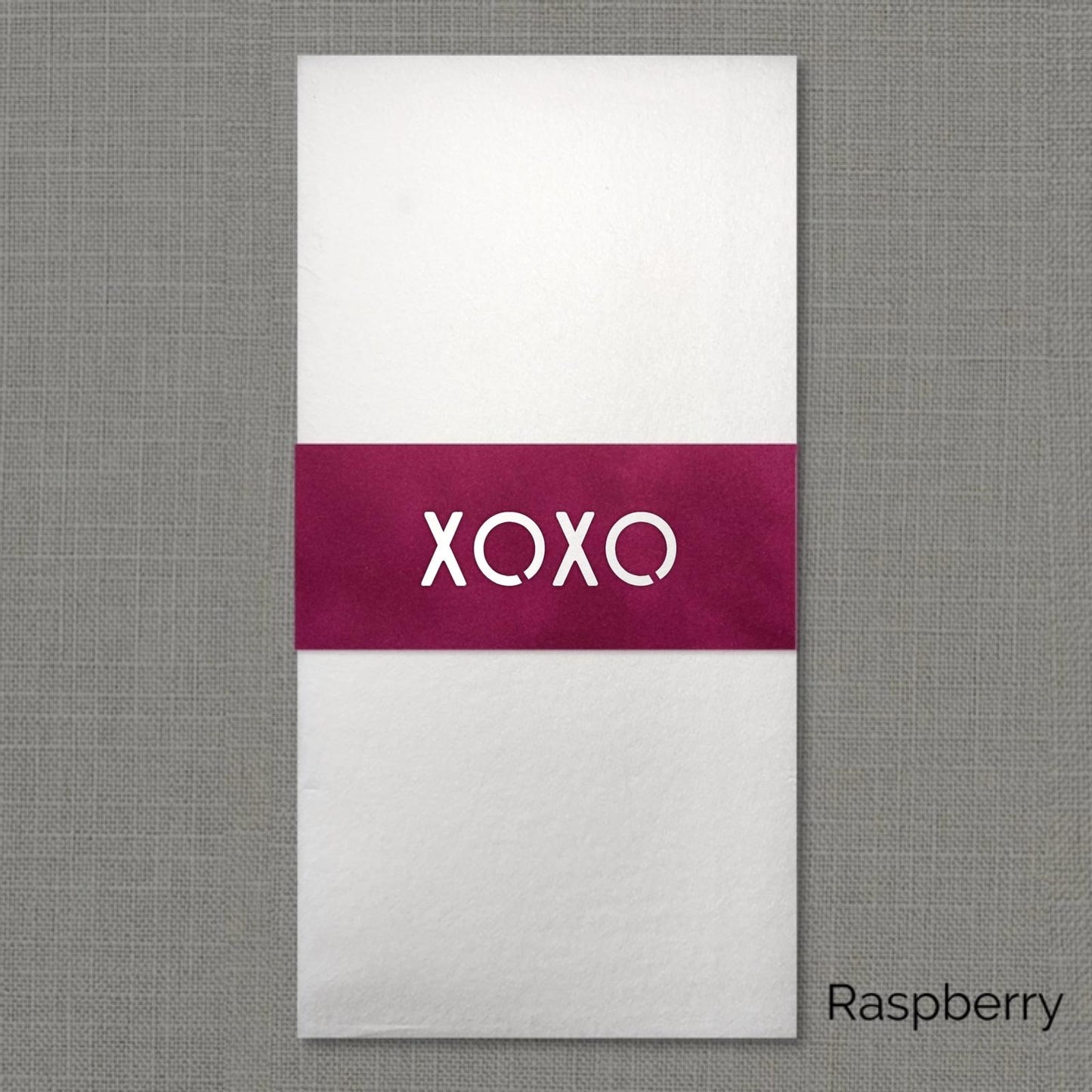 XOXO Velvet Napkin Wrap