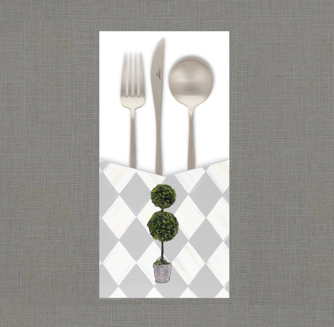 Harlequin Hedge Cutlery Pouch